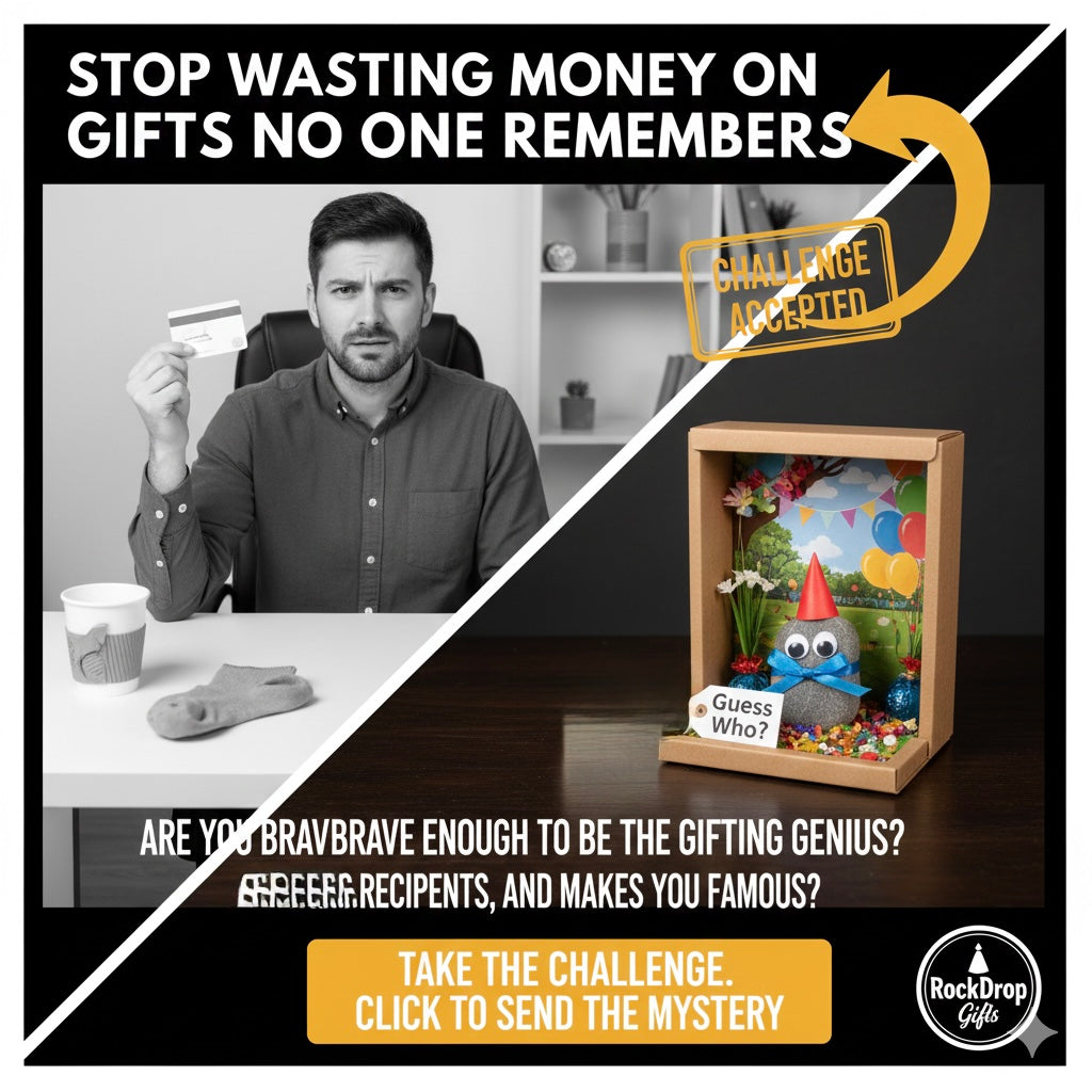 RockDrop REVEAL: Premium Viral Gag Gift Box | The Ultimate Social Strategy Kit